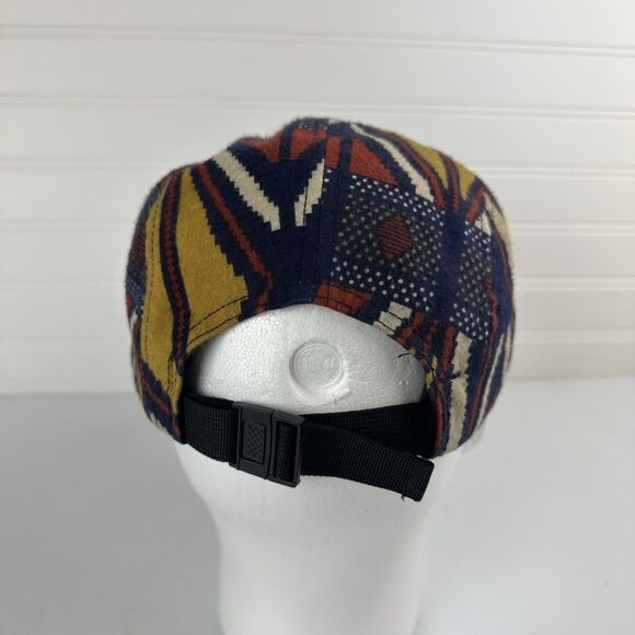 OBEY Propaganda Tribal Nation Adjustable 5-Panel Hat Navy Blue Strapback Cap - Picture 3 of 8